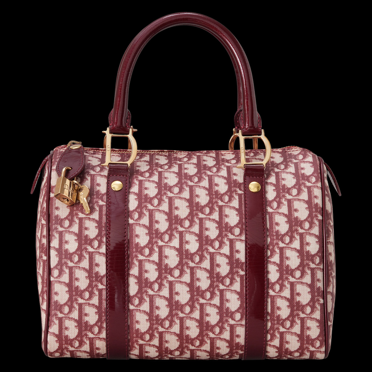 CHRISTIAN DIOR(USED)디올 빈티지 오블리크 보스턴 토트백